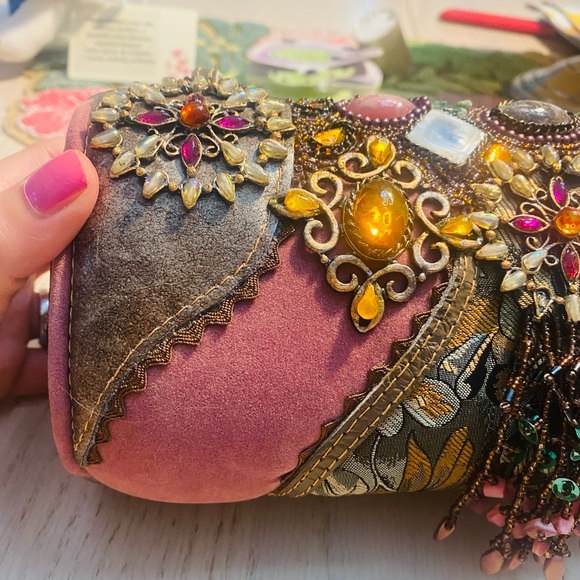 Mary Frances hardshell bag- purple , pewter colors EUC - Picture 10 of 10